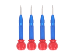 Conjunto de Punção Central S/MARCA para metal, madeira e vidro, 5 peças