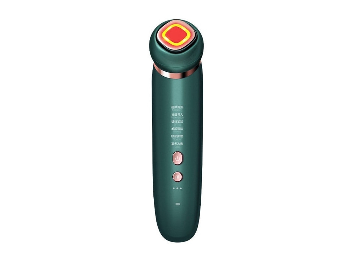 Massajador Facial Efeitos De Salão De Beleza 5 Em 1 Máquina Anti Aperto Da Pele Facial Reafirmante Produto Para Cuidados Com A Pele Verde Yunzii