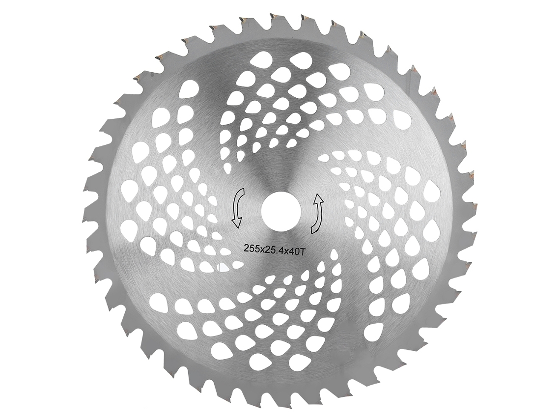 Lâmina circular Primerox, 40t, aço manganês, para cortador de capim, acessório de substituição