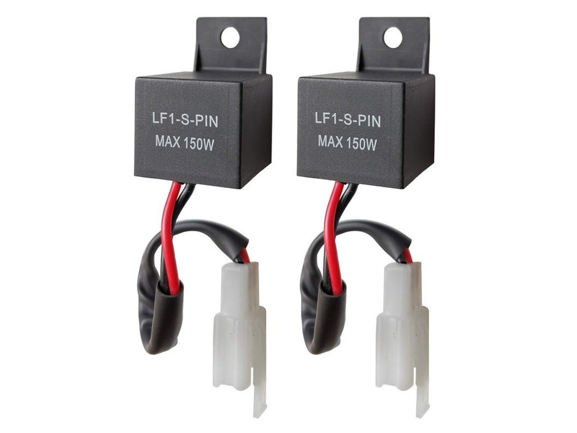 2pcs Relé Flash Led 12v 2pin Lf1 S pin para Carros e Motos, 0.1w 150w