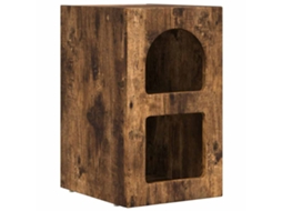 Mesa principal | Servo-burro | Armário Cabeceira Carvalho Defumado 29,5 X 33,5 X 50 Cm