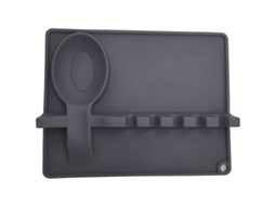 Soporte Para Colher De Silicone Resistente Ao Calor Com Tapete Anti-gotejamento Para Cozinha E Fogão
