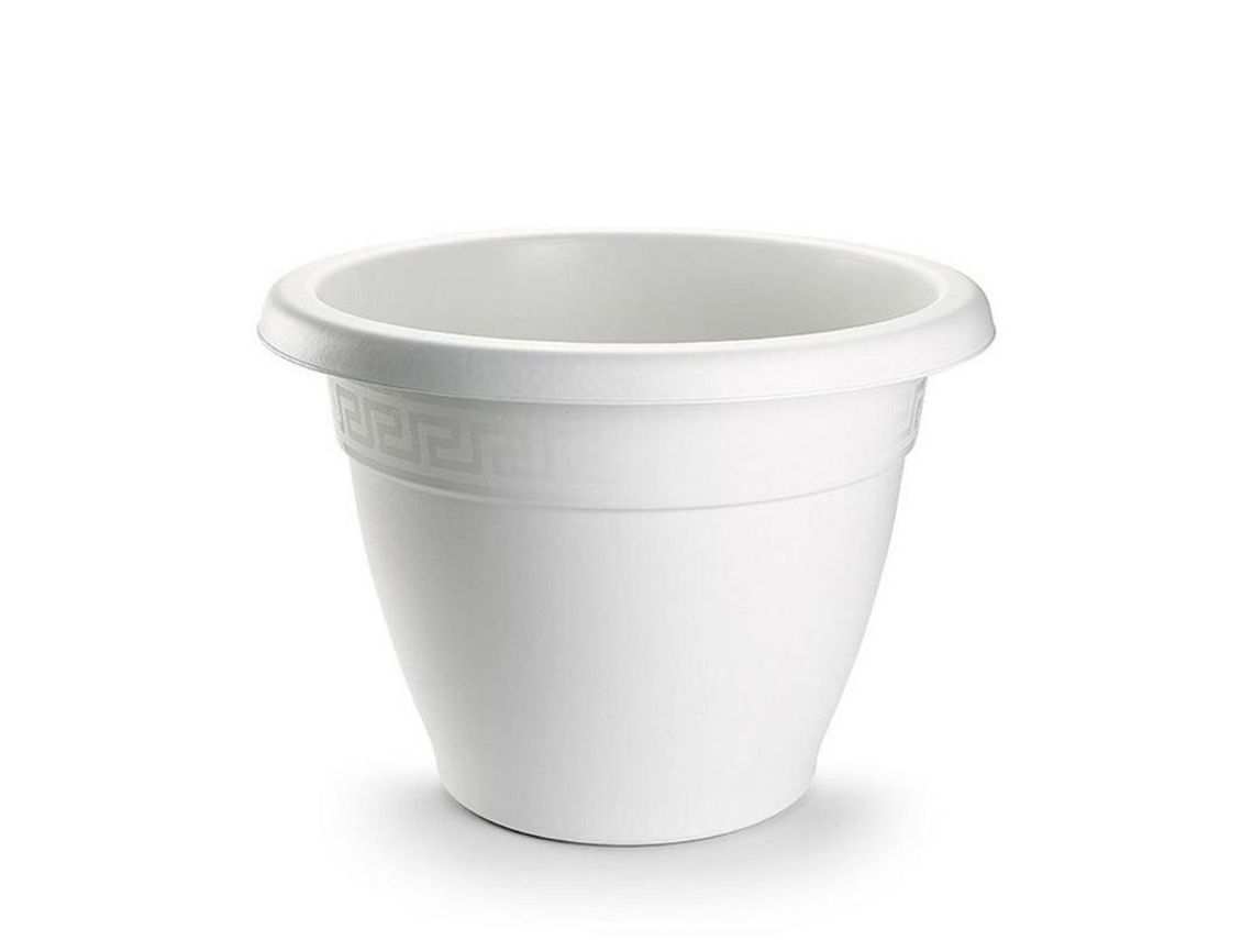 Maceta Redonda 14,5x14,5x10,5 Cm Blanca 1132501 Plasticforte