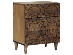 Vidaxl Gabinete De Cama Castanho 50 X 33 X 60 Cm