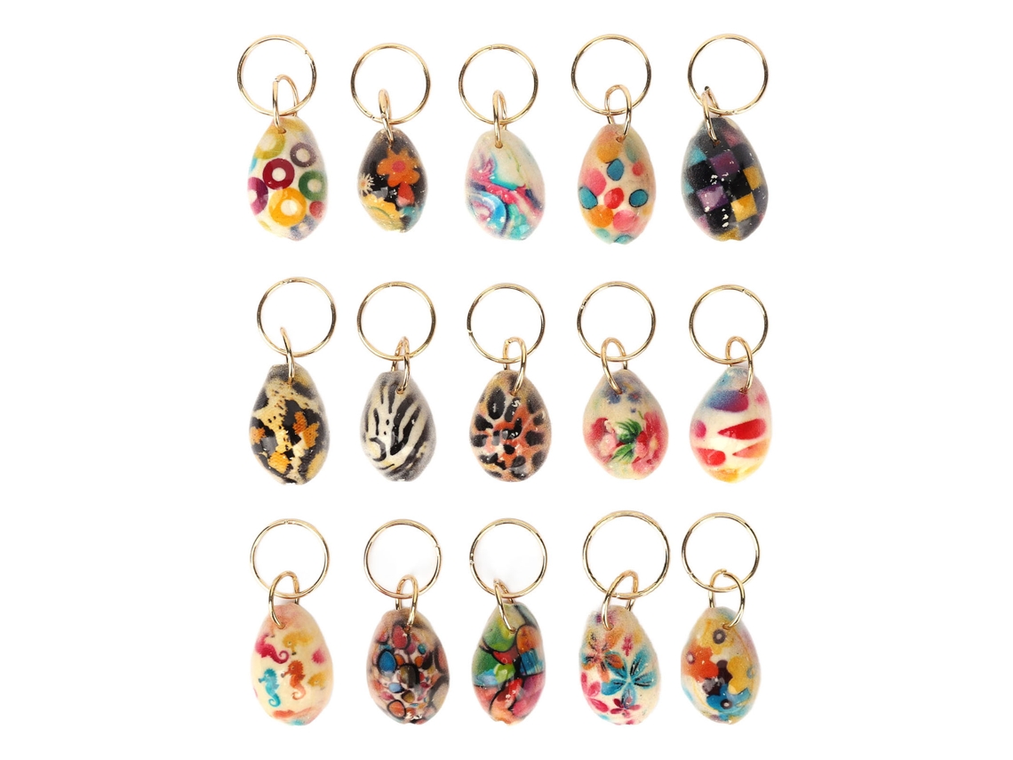 15pcs Pingentes De Shell Para Tranças Dreadlocks Clips Delicados E Ajustáveis