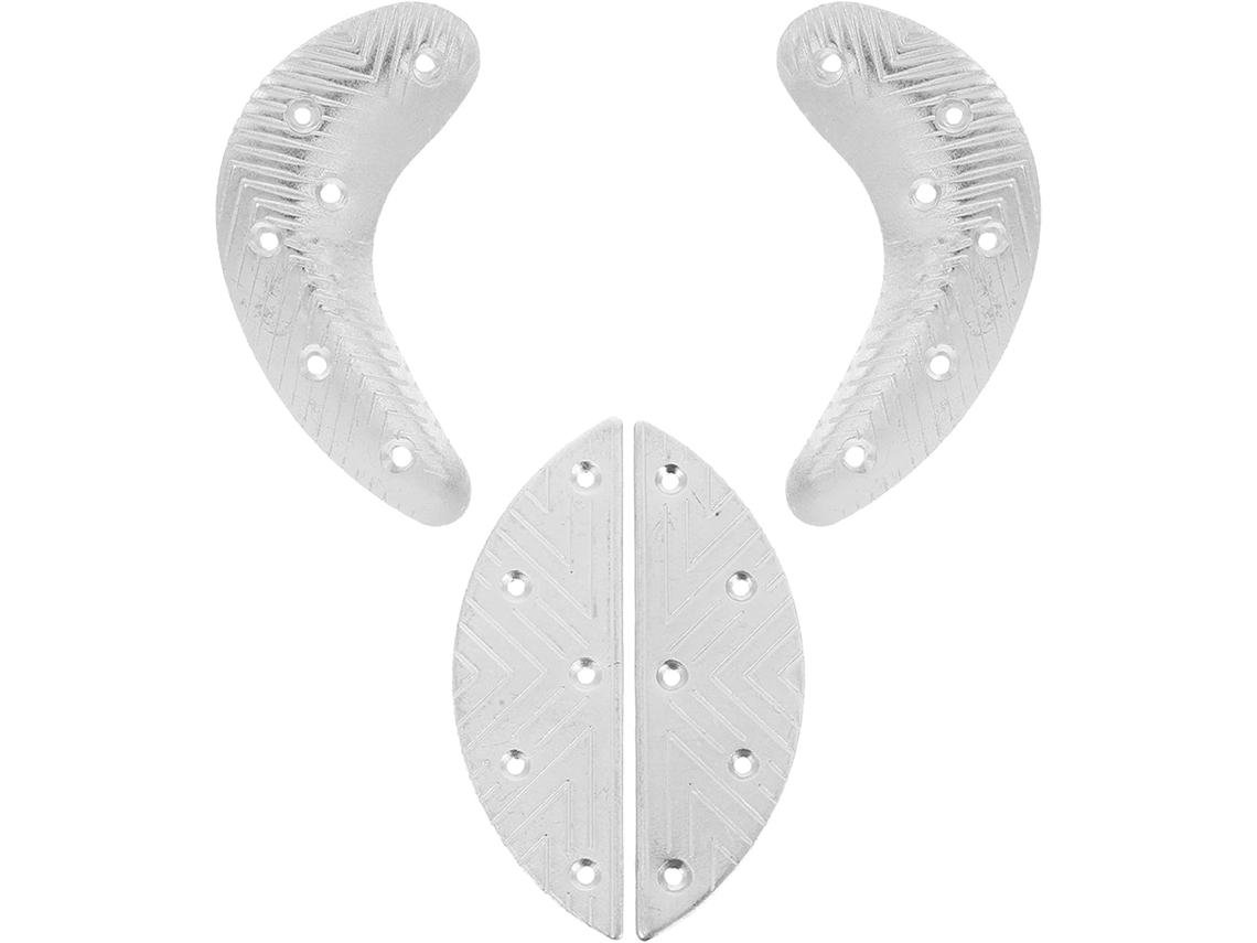 2 Pares De Protetores Calcanhar Metal Resistentes E Duráveis Para Sapatos Botas, Ideais Para Atividades Ao Ar Livre E