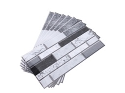 Papel De Parede Backsplash Cozinha Autoadesivo Pvc, 6 Unidades, 5,9 X 11,8 Pol., Resistente A Óleo À Prova D'água, Casca E Bastão