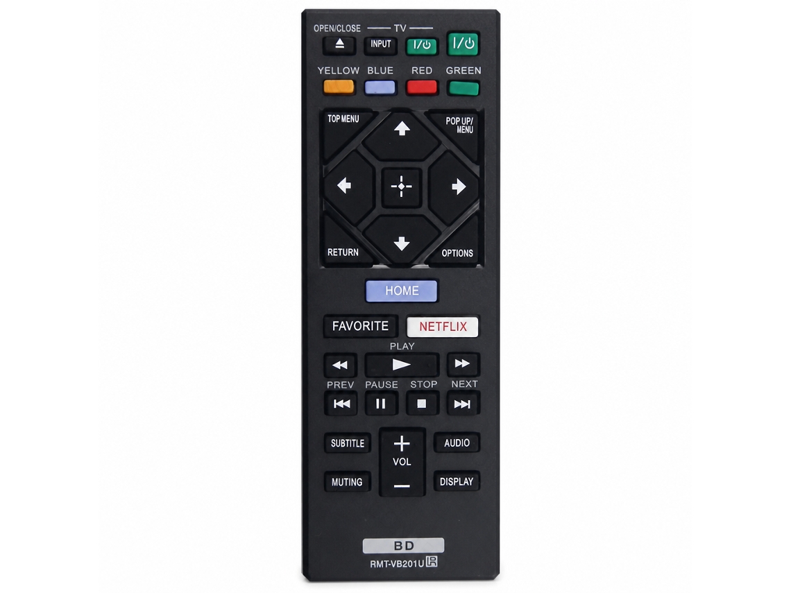 Comando À Distância De Substituição Compatível Com Sony Blu-ray Dvd Tv Rmt-vb201u