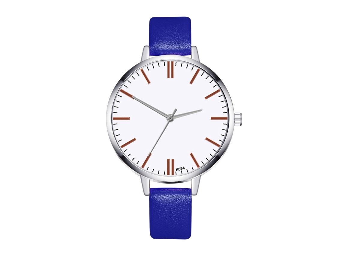 Relógio Feminino de Pulso Analógico de Quartzo Quadrado Estilo Moderno Elegante Azul