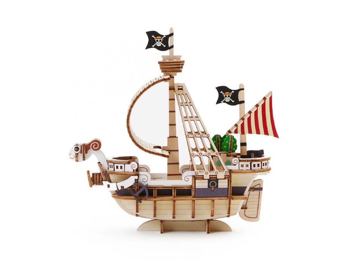 Maquete Book Nook - Kito Art - Going Merry - 88 Peças - Contraplacado - 140x61x135 Mm
