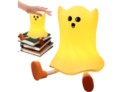 Luminária Fantasma Luz Noturna De Silicone, Mesa