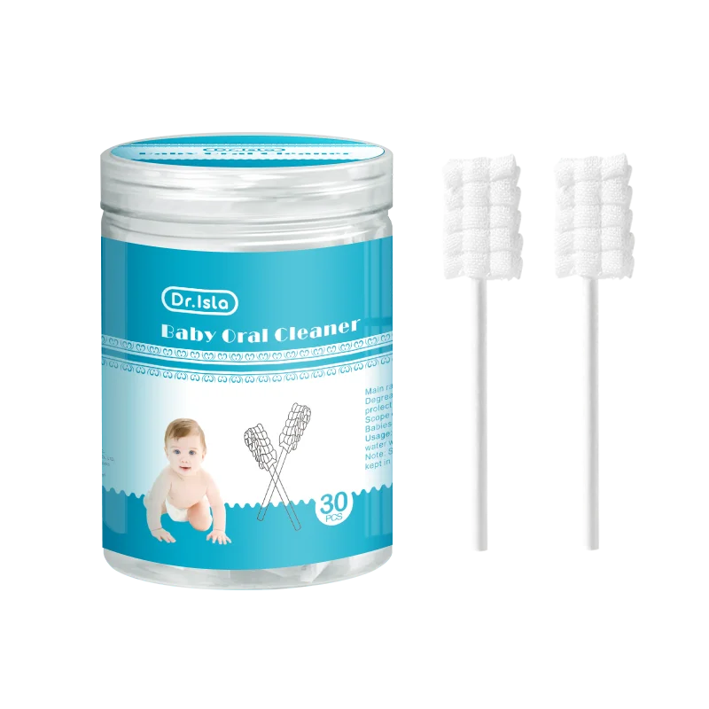 Limpador de Língua para Bebês, Escova de Higiene Bucal para Bebês MDUG (30 Unidades)
