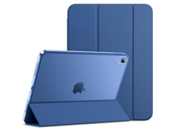 Capa para iPad A16 11/10 (2025/2022), capa traseira fina e rígida com suporte e função de ativação/desativação automática.