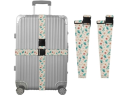 Conjunto De 2 Cintas Bagagem Com Estampa Tartaruga E Estrela Do Mar Para Malas, Cintas De Viagem, Acessórios Para Cintos