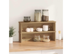Racks de Cozinha Empilháveis 2 Pcs Carvalho Artesanal MAISON EXCLUSIVE