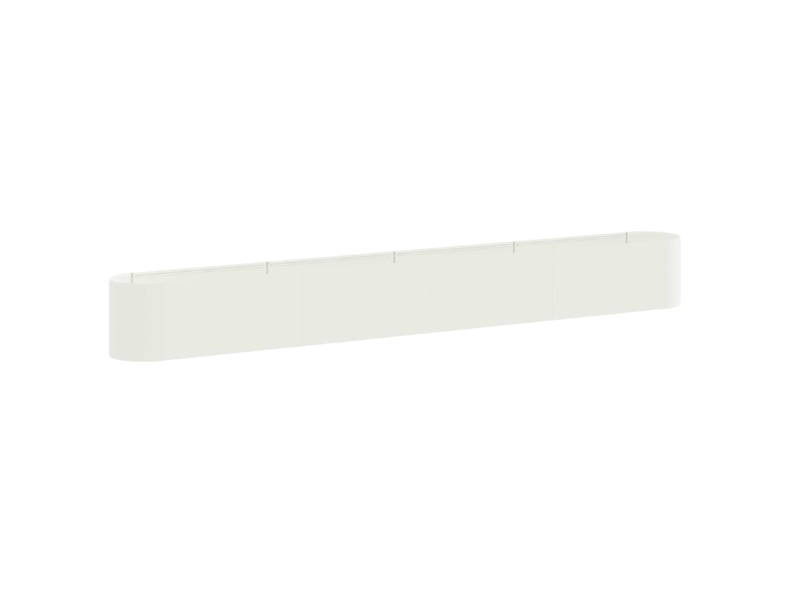 Vidaxl Cama De Jardim Elevada Branco 360 X 40 X 40 Cm