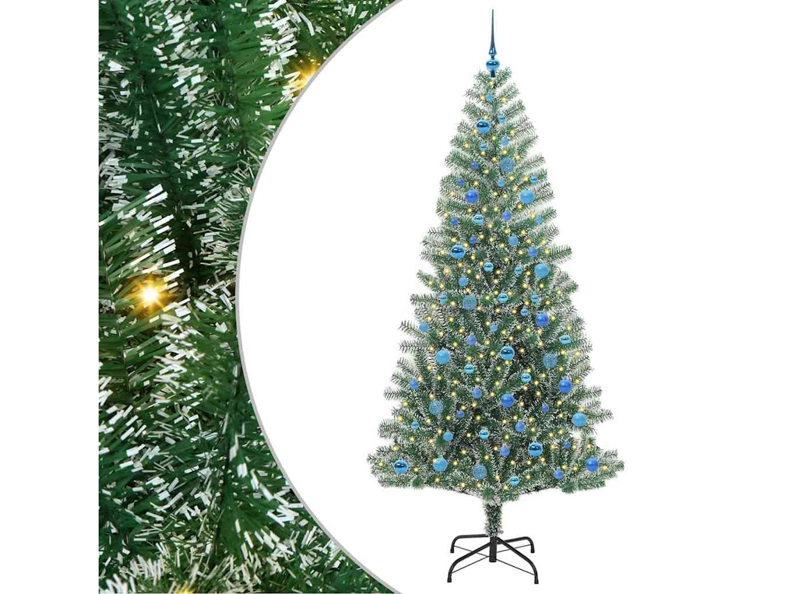 Conjunto 1 Árvores De Natal Artificiais Vidaxl Verde Polietileno (240 Cm)