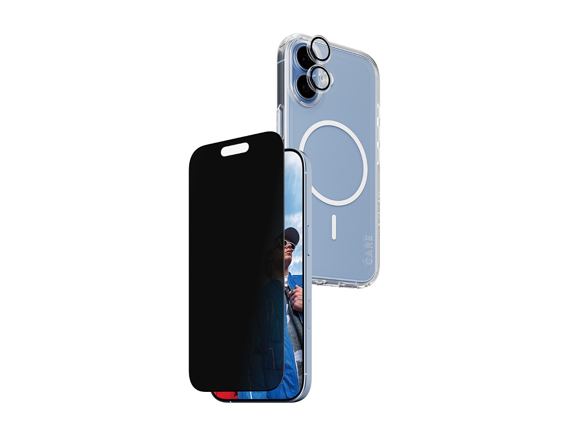 Bundle Proteção 3 em 1 PANZERGLASS 3-1 iPhone 17 (Capa + Película + Protetor Câmara)