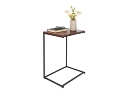 Mesa Lateral Em Formato C Com Design Industrial Compacto