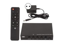 Splitter HDMI 4x2 com Divisão Sem Interrupções EOOCOO