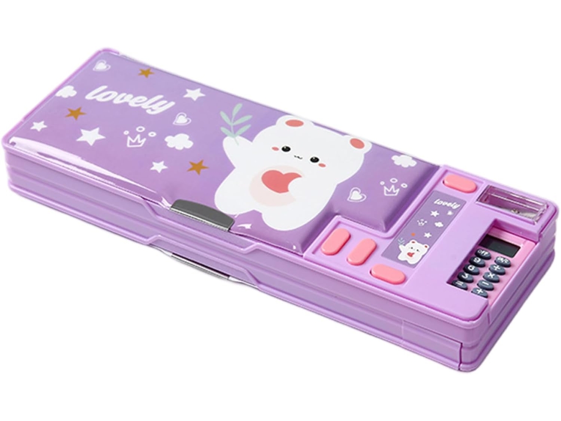 Estojo Infantil Fofo Com Desenho Animado, Senha, Multifuncional, Apontador, Calendário, Quadro Branco Outros