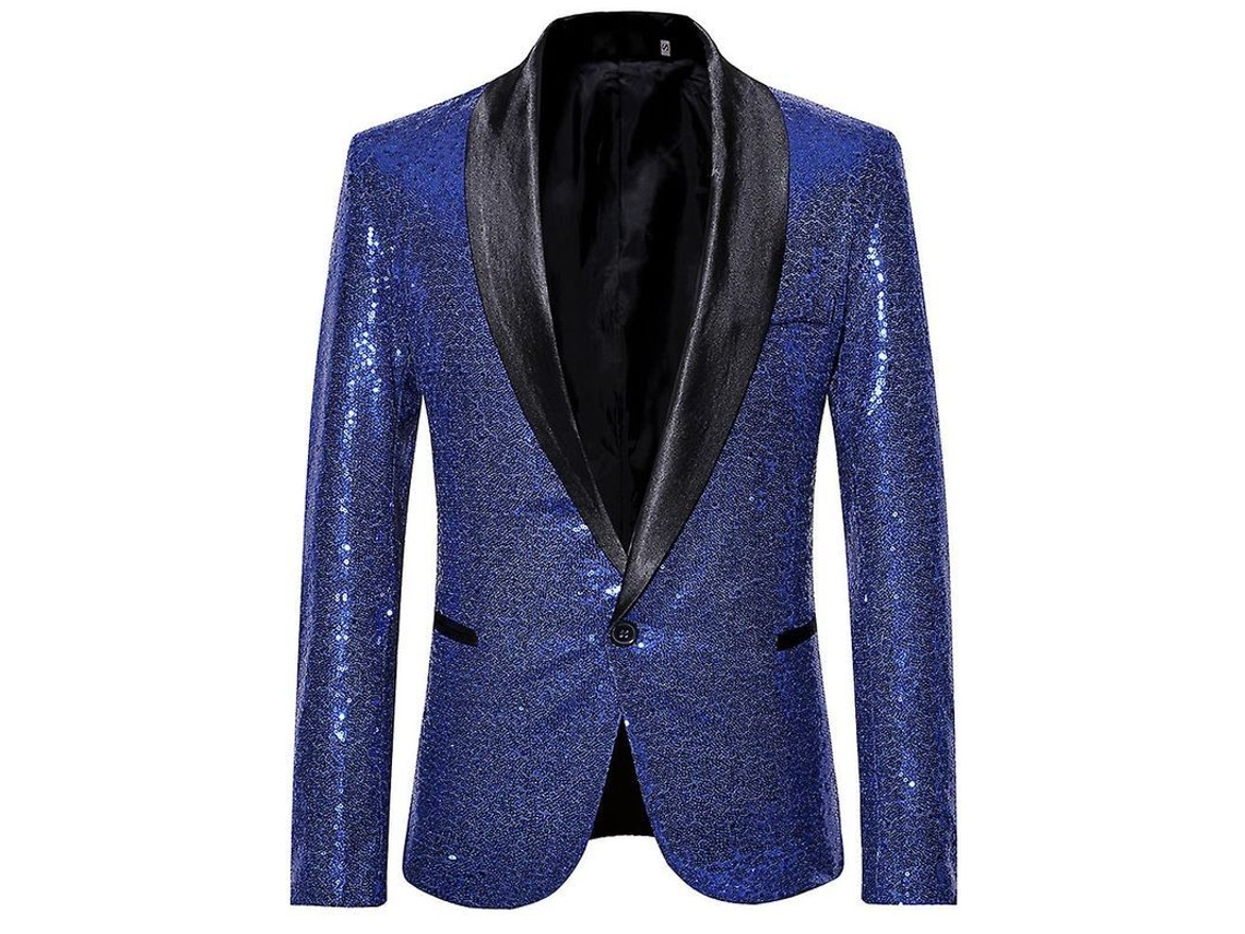 2026 chaqueta de Terno com Strass para Homem, um Botão, para Casamentos, Festas e Jantares, Primavera e Outono, Mystdiy
