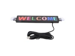 Letreiro LED deslizante 12x72 pixels, Bluetooth, programável, para festas | S/MARCA