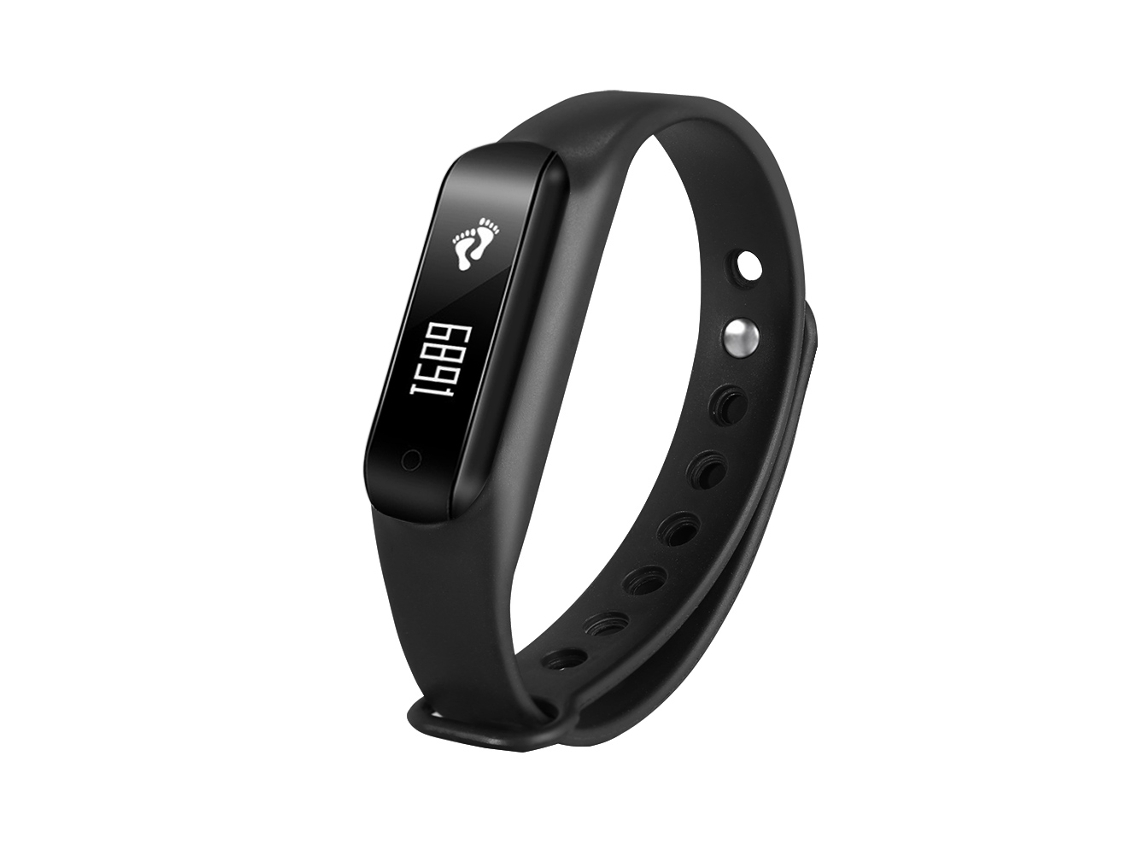 Pulseira Inteligente Pulseira Preta Chigu C3 EOOCOO (passômetro, Monitoramento de Saúde)