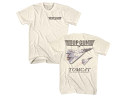 Unisex Adult T-shirt Rockinstone Top Gun Tomcat Naturalsizexxl