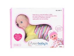 Ats muñeca Bebé Realista Eléctrica Llorando e Gatseando Cute Juguete Inteligente para Niñas 10 Polegadas