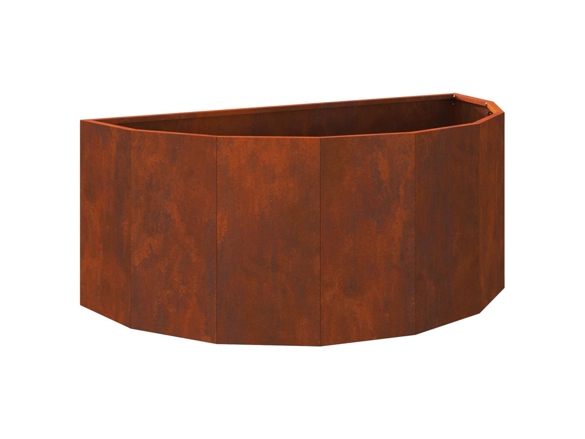Floreira - Vaso de Jardim Ferro Enferrujado 90 X 45 X 35 Cm HARLANV1
