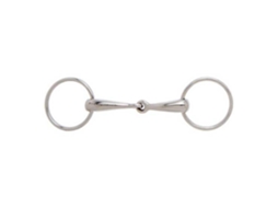 18 Mm Snaffle Grosso Sólido de Junta Única Prateado 13.5 Cmsefton