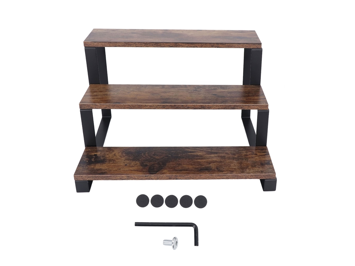 Primerox prateleira Elevada 3 Camadas para Exposição em Cozinha com Design Amplo e Estilo Moderno