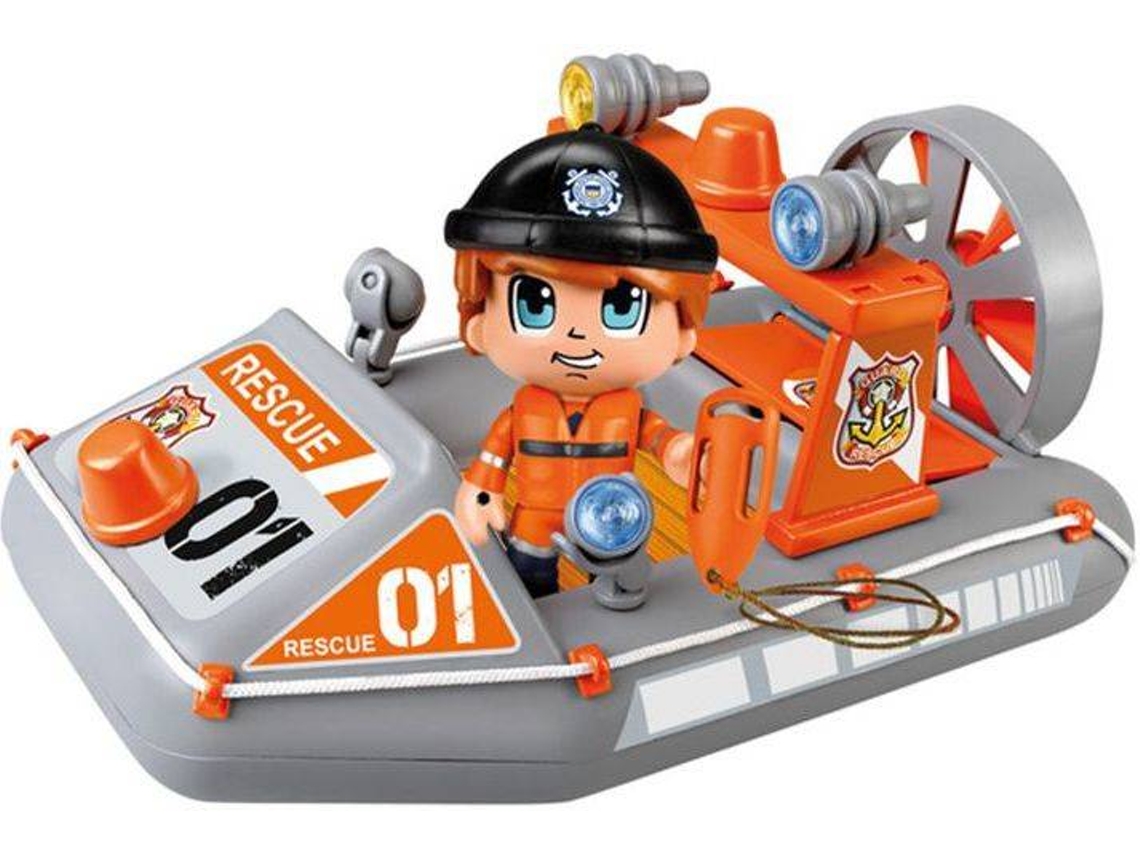 Boneco PINYPON action lancha de rescate
