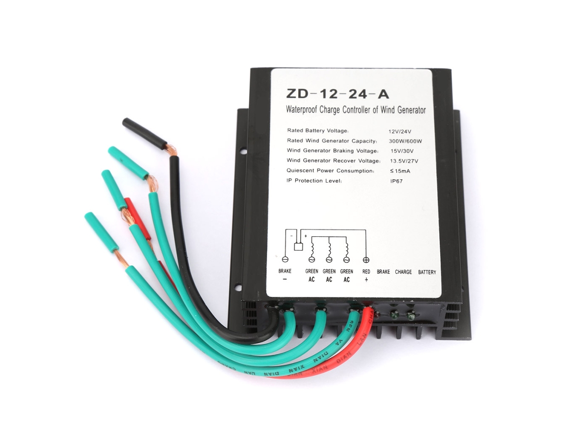 Controlador de Carga Eólico Solar 12v/24v MARCA