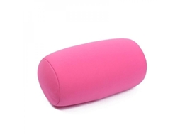Rebe almohada Cilíndrica Multifuncional de Color Sólido para Siesta Y Descanso Ergonómico Rosa