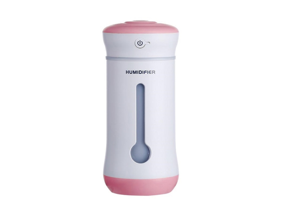 Umidificador com Ventilador e Iluminação, Rosa BRILVIBERA