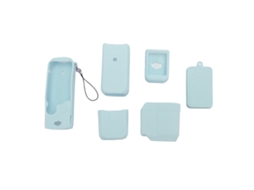 Pocket Camera Protective Cover With Lens Screen Protector Silicone Anti Scratch Dust Proof Shock Proof Anti Slip Protective Sleeve For Pocket 3 Blue
