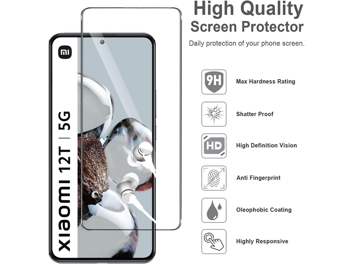 Capa Protetor Ecran Câmera Instalação Sem Para Xiaomi Xiaomi 12t/12t Pro/redmi K50 Ultra/k50 5g Hongwe. Vidro Temperado Anti-riscos