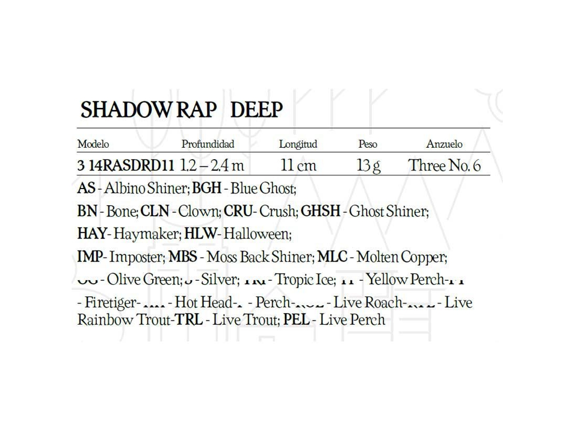 Rapala Shadow Rap Deep 110mm