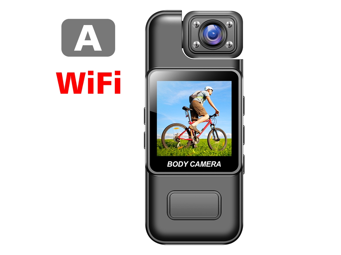(sem Wi-fi) Mini Câmera Policial Portátil 4k Wi-fi Ultra Hd Com Visão Noturna Infravermelha