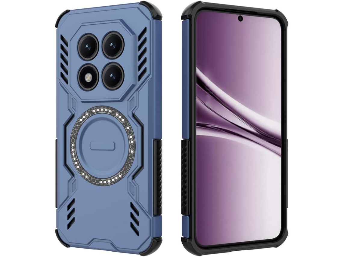 Capa Hexinyigjly Para Xiaomi Redmi Note 15 Pro Compatível Com Magsafe Azul
