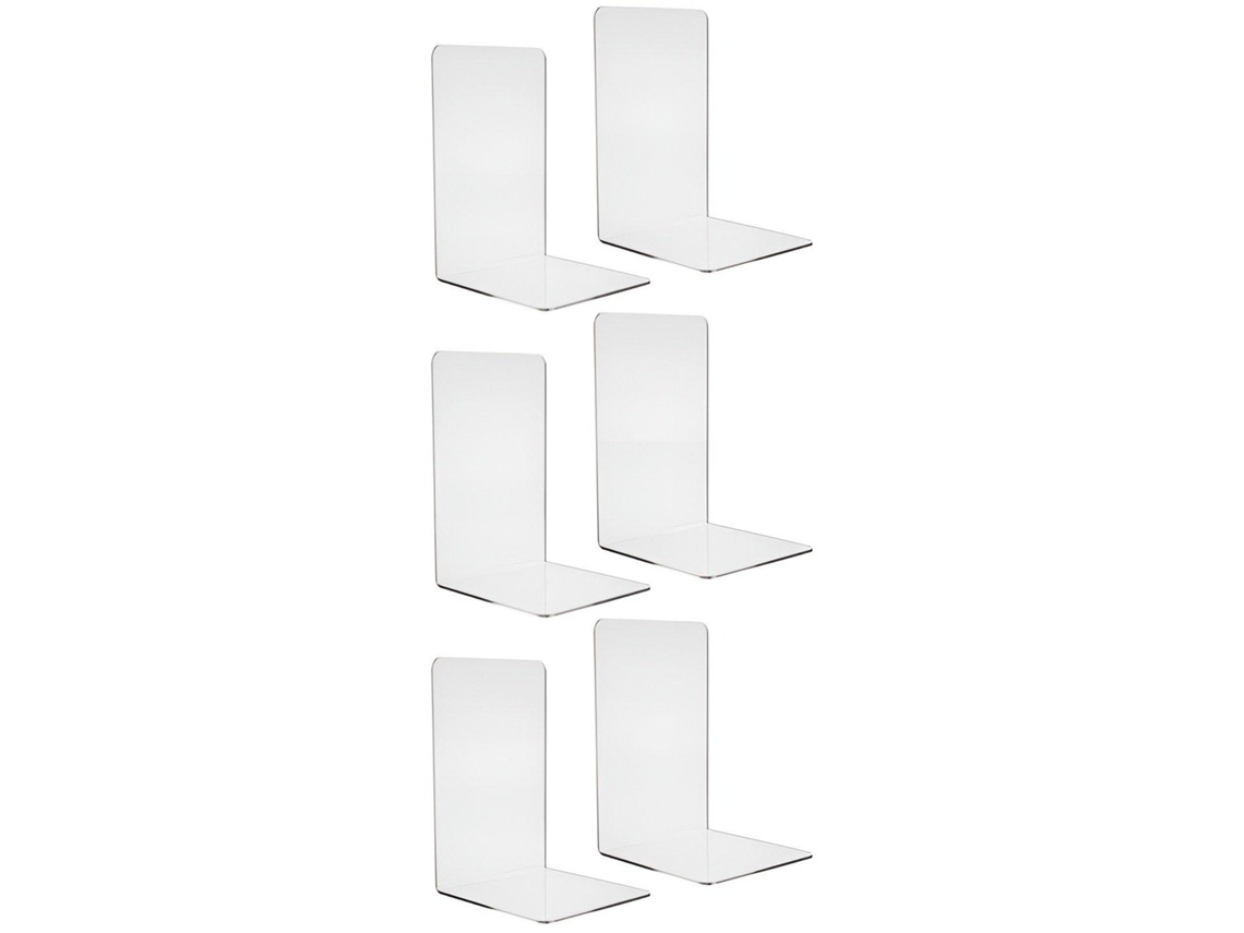Suporte para Livros em Plexiglass 6 Peças