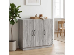 Vidaxl Buffet Sonoma Cinzento 89 X 34,5 X 77 Cm Derivados De Madeira