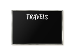 Magnetic Board Travels For The Living Room Espelharte (60x40 Cm)