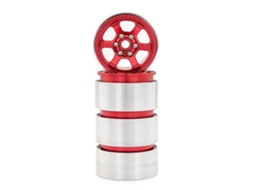 Mali aro de Liga de Alumínio Beadlock 1.9in Jogo de 4 para Carro Rc 1/10 Trx4 Axial Scx10 Iii Axi03007 Axi03003