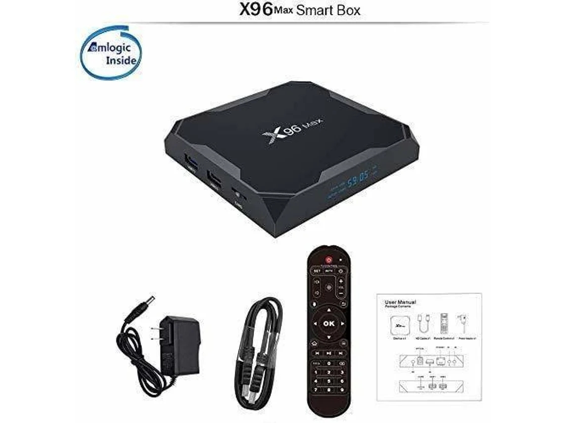 Box Smart TV YDCY X96MAX 714W2 (Android 4K Ultra HD 4 GB RAM WiFi) Worten.pt