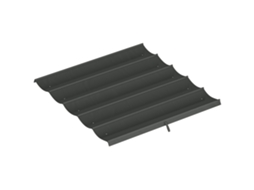 Tecido Telhado Pérgola 250x255cm Estrutura 3x3m, Lona Substituição Cinza Escuro