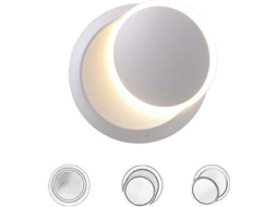 Rebe lâmpada de Parede Interior Branca Led 5w Moderna Quente 2 em 1 de Ferro para Sala, Quartos, Banheiro, Corredor