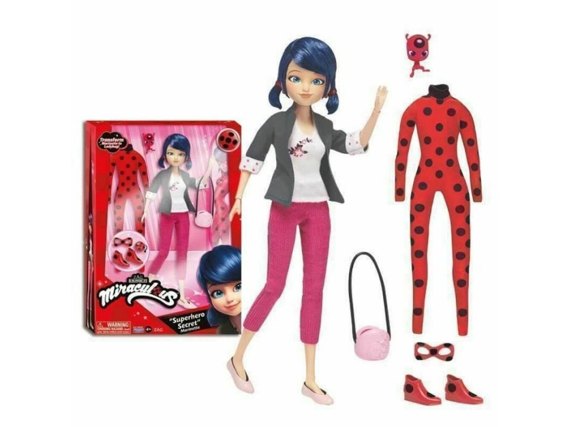 Figura Marinette Super-Heroína 26cm LADYBUG (Idade Mínima Recomendada: 6 Anos)
